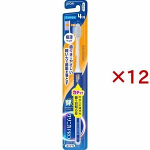 クリニカ PRO ハブラシ 4列 コンパクト ふつう(12本セット)[歯ブラシ]