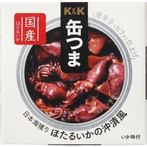 K＆K 缶つま 日本海獲り ほたるいかの沖漬風(30g)[水産加工缶詰]