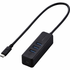 USBハブ タイプC USB3.1 USBメス*3ポートマグネット付 ブラック U3HC-T431P5BK(1個)[情報家電　その他]