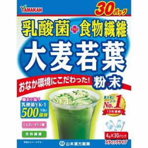 山本漢方 乳酸菌 プラス 大麦若葉 粉末(4g*30包)[青汁・ケール]