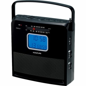 コイズミ CDラジオ ブラック SAD-4707／K(1台)[CDプレーヤー]