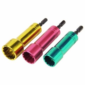 E-Value 電動・充電式インパクトドライバー用ロングソケット 3本組 17mm・19mm・21mm(1セット)[工具]