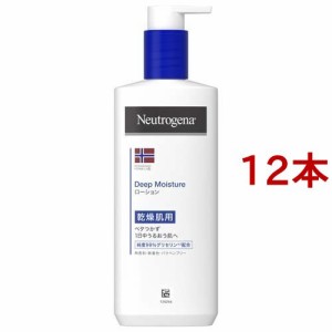 ニュートロジーナ ディープモイスチャー ボディミルク 乾燥肌用 無香料(250ml*12本セット)[ボディミルク]