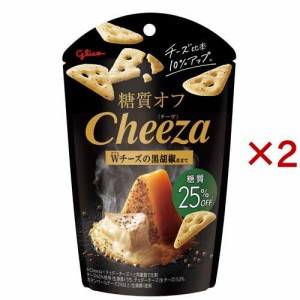 チーザ 糖質オフ ダブルチーズの黒胡椒仕立て(36g×2セット)[スナック菓子]