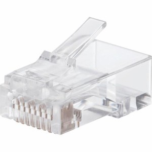 エレコム RJ45コネクタ CAT6 CAT6a 単線・より線両対応 LD-6RJ45T100(100個入)[情報家電　その他]