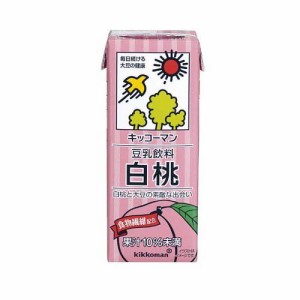 キッコーマン 豆乳飲料 白桃(200ml*18本入)[豆乳]