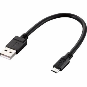 エレコム USB microB ケーブル 2A出力 充電  20cm ブラック MPA-AMBC2U02BK(1本入)[変換アダプター・ケーブル類]