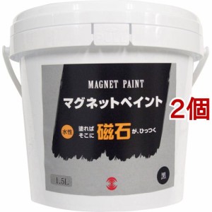 ターナー マグネットペイント 水性 黒 MG015031(1.5L*2個セット)[塗料]