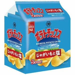 湖池屋 ポテトチップス じゃがいもと塩(27g*5袋入)[スナック菓子]