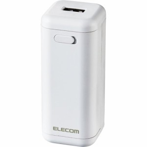 エレコム モバイルバッテリー 乾電池式 単3電池4本付 USBコネクタ 白 DE-KD01WH(1個)[充電器・バッテリー類]