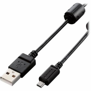 エレコム USBケーブル デジカメ用 ミニ8pin平型タイプ フェライトコア ブラック 0.5m(1個)[情報家電　その他]