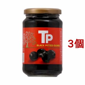 TP ブラックオリーブ 種抜き 塩漬け オヒブランカ種(340g*3コセット)[乾物・惣菜 その他]