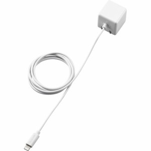 エレコム iPhone充電器 iPad充電器 1m Lightning AC ケーブル一体 MPA-ACL01WH(1個)[充電器・バッテリー類]