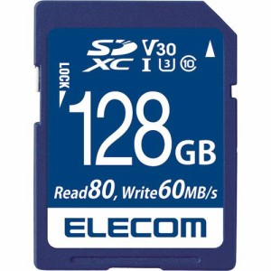 エレコム SD カード 128GB UHS-I 高速データ転送 データ復旧サービス MF-FS128GU13V3R(1個)[情報家電　その他]