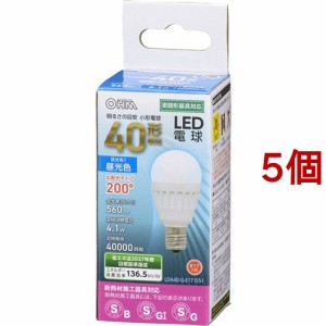 LED電球 小形 E17 40形相当 昼光色 LDA4D-G-E17 IS51(5個セット)[蛍光灯・電球]