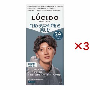 LUCIDO(ルシード) デザインヘアカラー クールアッシュ 白髪染め メンズ(3セット)[白髪染め 男性用]