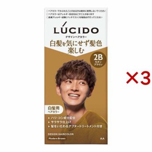 LUCIDO(ルシード) デザインヘアカラー モダンブラウン 白髪染め メンズ(3セット)[白髪染め 男性用]