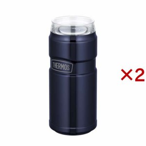 サーモス 保冷缶ホルダー 500ml缶用 ミッドナイトブルー ROD-0051 MDB(2セット)[キッチン用品 その他]