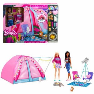 バービー かわいいピンクのテントとキャンプセット(人形2体、プレイセット) HGC18(1セット)[ベビー玩具・赤ちゃんおもちゃ その他]