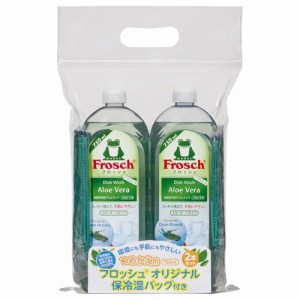 【企画品】フロッシュ 食器用洗剤 アロエヴェラ 詰め替え+保冷温バッグ付(1セット)[キッチン用 液体洗浄剤]