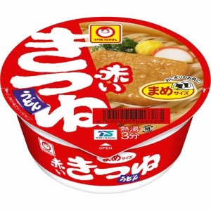 マルちゃん 赤いまめきつねうどん 東 ケース(41g*12個入)[カップ麺]