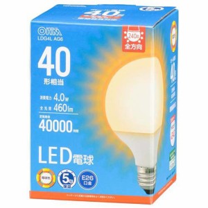 LED電球 ボール電球形 E26 40形相当 G95 電球色(1個)[蛍光灯・電球]