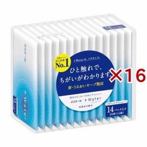 エリエール プラスウォーター ポケットティシュー(14パック*16コセット)[ポケットティッシュ]