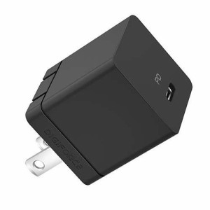 デジフォース Cube キューブ型PD充電器 30W 1C ブラック D0081BK(1個)[電池・充電池・充電器]