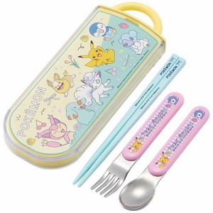 銀イオン抗菌 子供用 トリオセット 箸 スプーン フォーク ポケモンNewRetro(1セット)[食器・カトラリー その他]