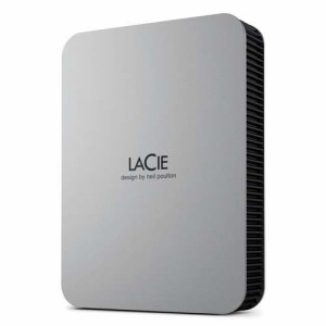 ラシー LaCie 外付け HDD 5TB ポータブル USB3.2 USB Type-C*1 ムーン・シルバー(1個)[情報家電　その他]