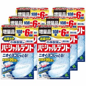 【企画品】小林製薬のパーシャルデント 部分入れ歯用 洗浄剤 ミントの香り 増量品(114錠×6個)[入れ歯 洗浄]