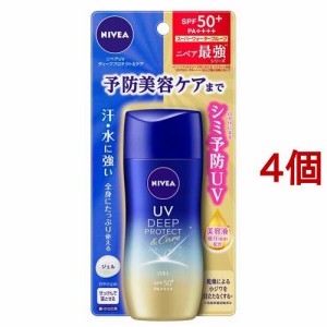 ニベアUV ディープ プロテクト＆ケア ジェル(80g*4個セット)[UV 日焼け止め SPF50〜]