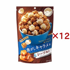 ハッピーポップコーン 焦がしキャラメル＆シーソルト(55g×12セット)[スナック菓子]