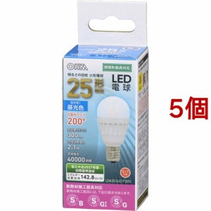 LED電球 小形 E17 25形相当 昼光色 LDA2D-G-E17 IS51(5個セット)[蛍光灯・電球]