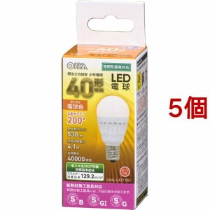 LED電球 小形 E17 40形相当 電球色 LDA4L-G-E17 IS51(5個セット)[蛍光灯・電球]