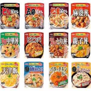 丸美屋 レンジで簡単！どんぶり ごはん付き 12種アソートセット(1セット)[乾物・惣菜 その他]