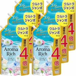 ソフラン アロマリッチ 柔軟剤 サラ 詰替 ウルトラジャンボ(1520ml×6セット)[柔軟剤(液体)]