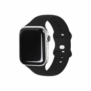 EGARDEN Apple Watch 45mm／44mm／42mm用 SILICONE BAND ブラック(1個)[情報家電　その他]