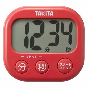 タニタ 抗菌でか見えタイマー チェリーレッド TD-429-RD(1個)[キッチン家電・調理家電]