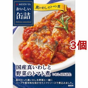 おいしい缶詰 国産真いわしと野菜のトマト煮(100g*3個セット)[水産加工缶詰]