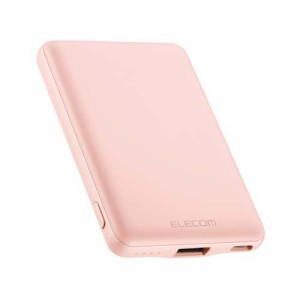 エレコム モバイルバッテリー 5000mAh 12W ピンク DE-C37-5000PN(1個)[充電器・バッテリー類]