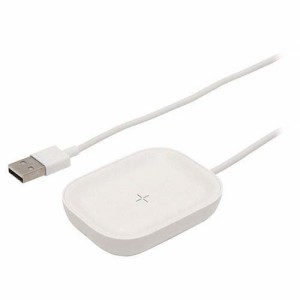 ミヨシ AirPodsシリーズ専用ワイヤレスチャージャー ホワイト IWU-03／WH(1個)[電池・充電池・充電器]