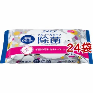 エルモア 除菌99.9％ウェットテッシュ アルコールタイプ(20枚入*24袋セット)[ウェットティッシュ]