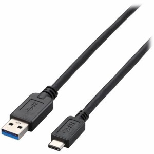 エレコム USBケーブル USB3.1 Type-Cケーブル C-A ブラック 1m(1個)[情報家電　その他]