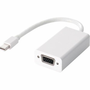 エレコム miniDisplayPort変換アダプタ for Mac VGA ホワイト AD-MDPVGAWH(1個)[AVケーブル]