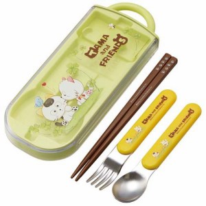 銀イオン抗菌 子供用 トリオセット 箸・スプーン・フォーク タマ＆フレンズ(1セット)[食器・カトラリー その他]