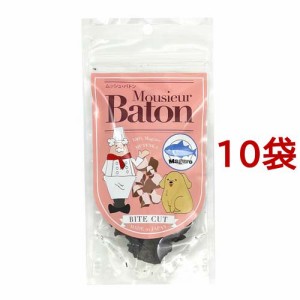 ムッシュ・バトン 犬用おやつ マグロ バイトカット(40g*10袋セット)[犬のおやつ・サプリメント]