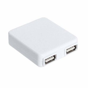 サンコー USB ACチャージャー ホワイト 2ポート1A USBAC2PW2(1個)[情報家電　その他]