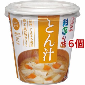 マルコメ カップ 料亭の味 とん汁(6コ)[インスタント味噌汁・吸物]