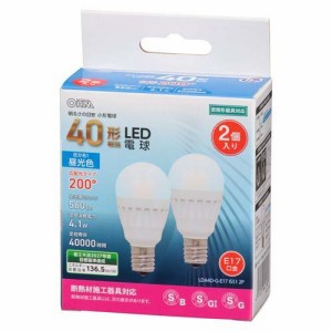 LED電球 小形 E17 40形相当 昼光色 LDA4D-G-E17 IS51 2P(2個入)[蛍光灯・電球]